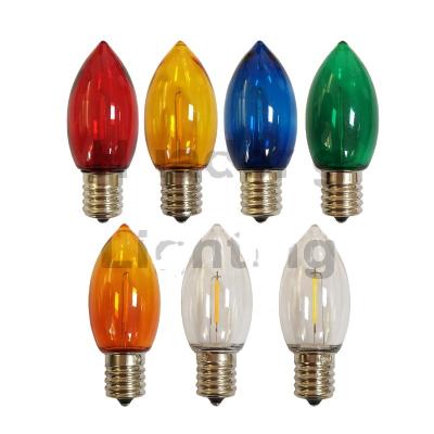 China Interior Holiday Decoration & Outdoor Us Christmas Lights C9 Led Filament Decorative Light Bulbs Led C9 Light Bulbs for sale