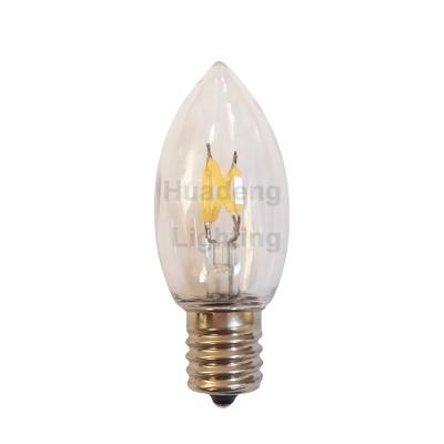 China Plastic Garden 25 Pack C9 LED Filament Light Bulb for sale