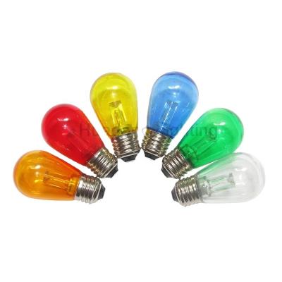 China Outdoor S14 Garden Colored LED Patio Light Bulb for sale