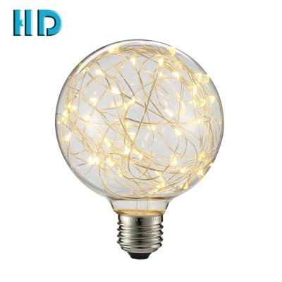 China decorative and color g95 led edison fairy e27 led bulb smd filament bulb G95-E27-50led bulb smd for sale