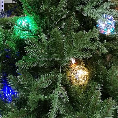 China Handmade fashion decoration outdoor glass ball star light forchristmas tree G80 for sale