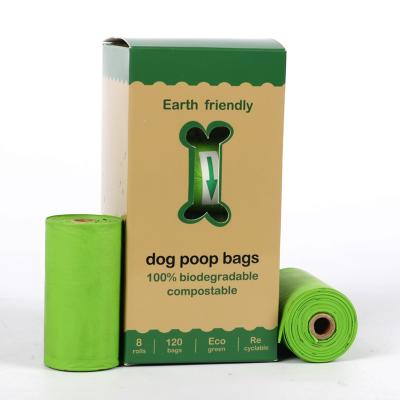 China 100%Biodegradable Pet Waste Bags 100%Biodegradable Dog Poop Bag Dog Pet Waste Viable Eco-Friendly Bags for sale