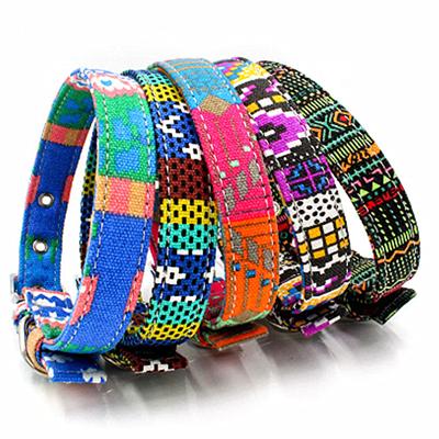 China Viable Style Bohemian Adjustable Rope Anti Bark Hunting Dog Collar for sale