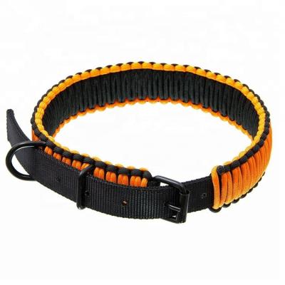 China Viable Braided Hemp Logo Flashing Glow In The Dark No Bark Rope Sublimation Faux Designer Braided Dog Collar for sale