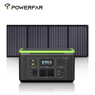 China Wireless Charging Plant Customized Portable Energy Storage Power Supply 1000w Generator with Lifepo4 Solar Panel Lithium Power Station Battery for sale