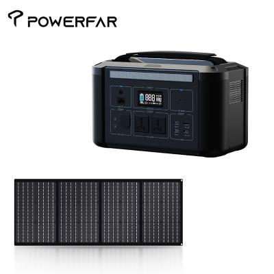 China POWERFAR Wireless Charging Off Grid Multi Functional 700Wh 220v Backup Power Portable Backup Power Station High Power Storage HN for sale