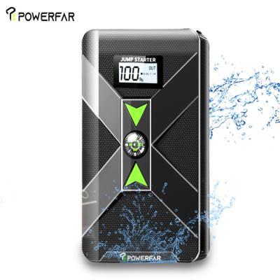 China POWERFAR Cars Car Battery Starter Power Bank 12V 8000mAh Capacity Car Jump Booster for sale