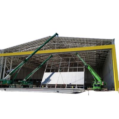 China Modern Aviation Aircraft Warehouse Steel Construction Hangar Automatic Sliding Door for sale