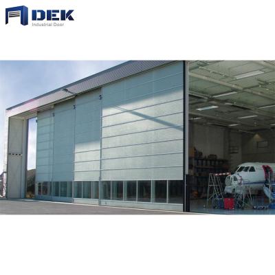 China Modern automatic opening sliding hangar door price in China for sale