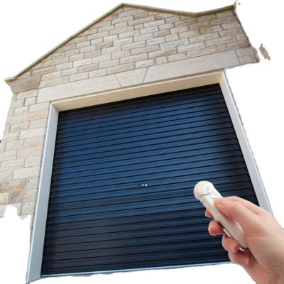 China Save Space Mini Rolling Vertical Aluminum Roller Shutter Electric Remote Control Door For Garage for sale