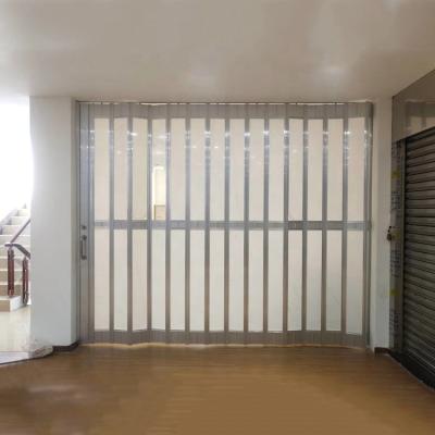 China Office Modern Design Simple Looking Interior Exterior Tempered Glass Sliding Folding Doors for sale