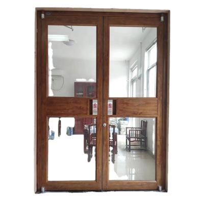 China Restaurant Commercial Sound Insulation Sound Insulation Store Pizza KFC Aluminum Door for sale