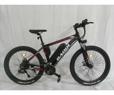 China 2021 cheap mountain e bike electric bicycle steel rear motor mtb for sale