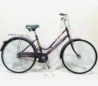 China Wholesale fashional sale good quality lady old style hot cheap steel city bicycle 26 inch women's city bicycle for sale