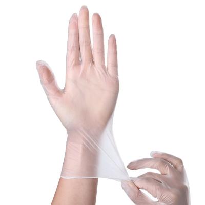 China High Quality PVC Powder Free Superior Strong Examination Gloves Disposable Clear White Cheap Breathable Stretchable Gloves for sale