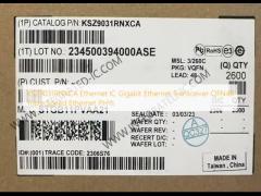 KSZ9031RNXCA Ethernet IC Gigabit Ethernet Transceiver QFN48 Triple Speed Ethernet PHYs