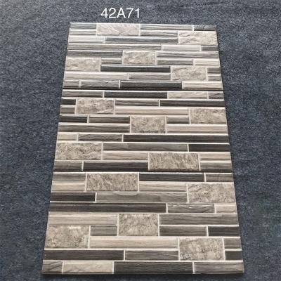 China 200x400mm exterior villa background rural modern minimalist brick wall exterior external wall tiles balcony antique porcelain tile for sale