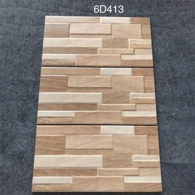 China Matte Glazed 200x400mm CLASSIC Concave Concave Wall 3D Ceramic Bricks For Villa Decoration Art Tile External Antique Porcelain Wall Tiles for sale