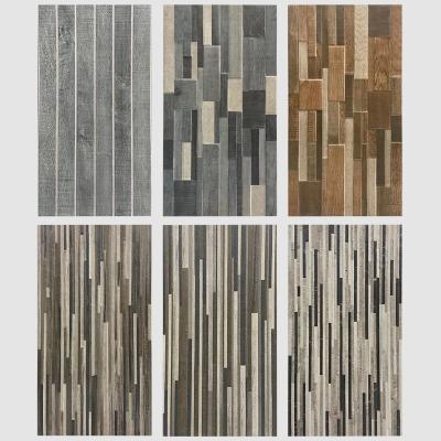 China 300x600mm American Culture Stone Balcony Rural Outdoor Wall Tiles Villa Artificial Antique Garden Ceramic Brick Porcelain Wall Tiles for sale