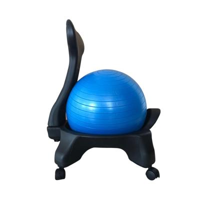 China Wholesale Foldable Eco-friendly Exercise Chair Safety Comfortable Baby Rocker Chair Yoga Desk Chair Training Yoga Ball Chair for sale