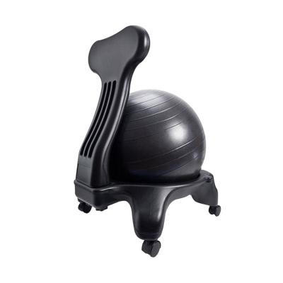 China Eco-friendly Adjustable Back Ball Chair Yoga Exercise Gym PVC Back Ergonomics Adjustable Chair For Lumbar Yoga Ball for sale