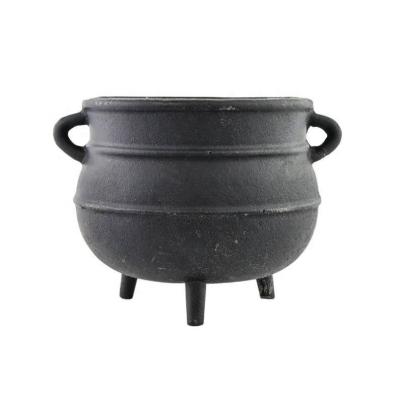 China Durable Wholesale Black Metal Heavy Duty Cast Iron Cauldron Witches Brew Pot Kettle Bowl 7