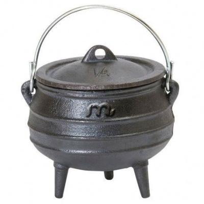 China Best viable selling small cast iron 1/4# three legged potjie pot cauldron for sale