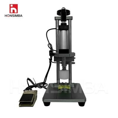 China HONSIMBA TD-PP01 Plastic Food Caps Cosmetics Spray Beverage Glass Spray Bottle Pneumatic Capping Machine for sale