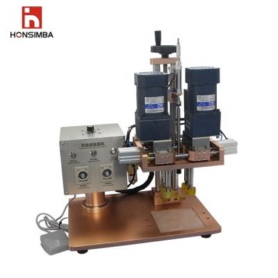 China HONSIMBA LSG6100 Pneumatic Food Glass Jar Plastic Vial Twist Off Bottle Screw Capping Machine for sale