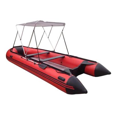 China Hot Sale ASD-360 1.2mm Pvc PVC Floor Aluminum Inflatable Boat Inflatable Fishing Boat For 5.5 Person for sale