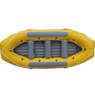 China 2021 White Inflatable Water Raft 380cm River Drift Fishing Raft for sale