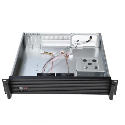 China With 2U Industrial Fan Control Server Chassis, Aluminum Profile Panel, Monitoring Storage Cabinet for sale