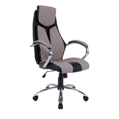 China Modern Cheap High Back Executive Leather And Fabric Lift Swivel Luxury Office Armchair for sale