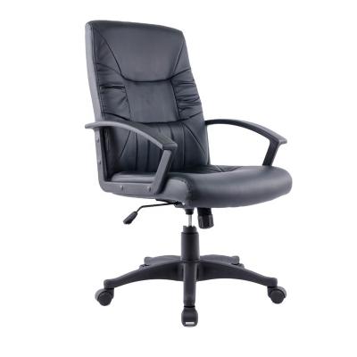 China Nova Modern Fashion Black Real Leather Designs Swivel Director Executive Computer Home Office Chair for sale