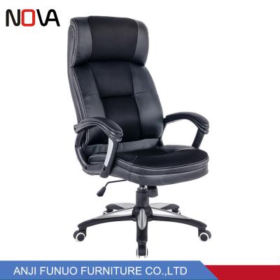 China High Chair Factory Price Office Executive Leather Ergonomic Back Chair With Headrest for sale