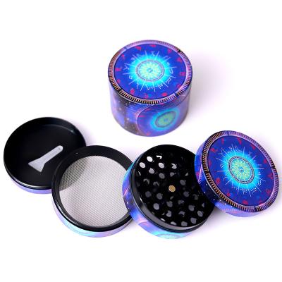 China Custom 4 Layers Smoking Herb Custom Logo Grinder Mechanical Custom Metal Herb Grinder for sale