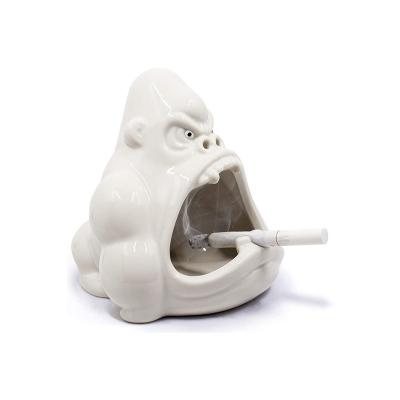 China Cartoon Custom Indoor outdoor Cool Funny Fancy Porcelain Ceramic Smoking Ashtrays for Cigarettes Ash Tray for Home Office Decoration for sale