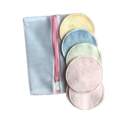 China Washable Reusable Custom Design Bulk Cosmetic Cotton Face Pads Skin-Friendly With Mesh Bag for sale