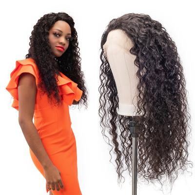 China Brazilian Barely Shedding Thick Smooth Soft Lace Front Wig, Deep Wave Virgin Hair Lace Discount Human Hair Wig For Black Women, Pre Pluck Lace Wig With Baby Hair for sale