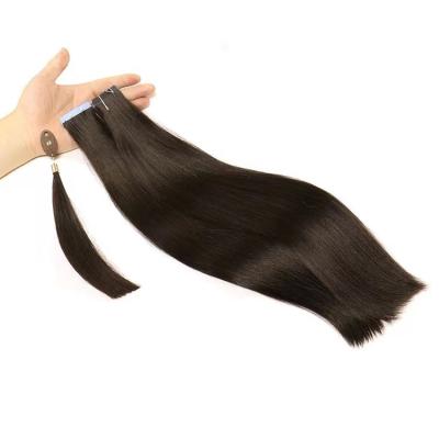 China Tangle Cuticle Pulled Hair Wholesale 40-65inch Double Lined Virgin Natural Brazilian Tape In Hair 100% Hair Extensions for sale