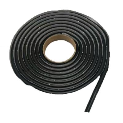 China Waterproof Black Butyl Rubber Self Adhesive Tape For RV Repair Window Boat Sealing for sale