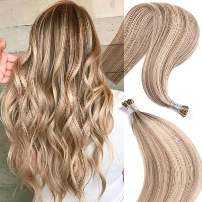 China No Chemical Italian Virgin Keratin Human Hair i Tips Hair Extension, Wholesale Ombre Keratin Tip Hair Extension 100 for sale