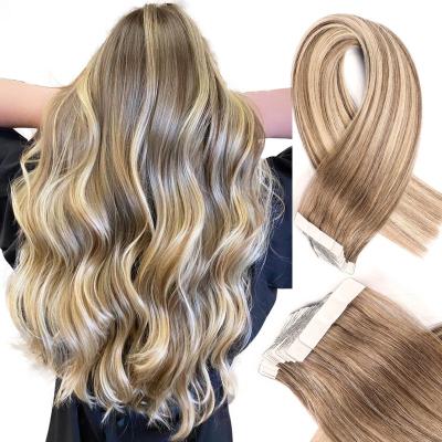 China No Shedding.No Tangle.No Shedding.No Tangle.No Virgin 2022 Virgin Human Hair 100% Natural Human Natural Tape Shiny Wholesale Double Drawn Tape for sale