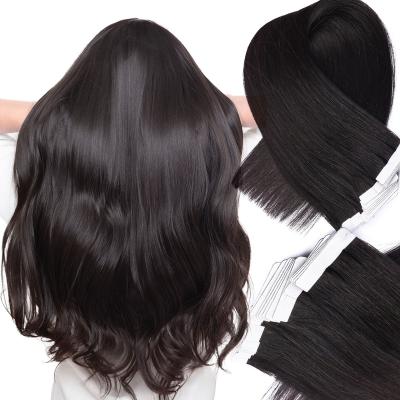 China Silky Straight Wave Tape In Hair Extensions Human Keratin Invisible Tape In Hair Extensions for sale