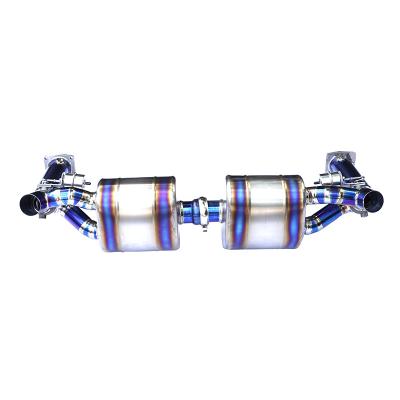 China Engine Titanium Alloy Catback Exhaust For Porsche 911 997.1 Turbo Performance Automotive Accessories Exhaust Pipe With Valve Check for sale