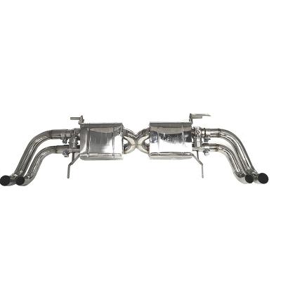 China Engine Car Exhaust Catback For For Audi R8 V8 4.2L 304 Stainless Steel Pipe Muffler High Performance Automobile Exhaust Catback for sale