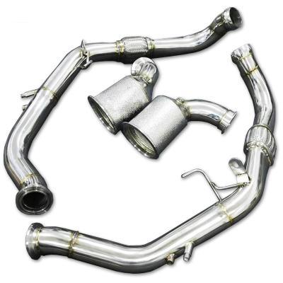 China In-situ Installation Stainless Steel Exhaust Downpipe For PORSCHE PANAMERA 971 2.9 3.0 2016 - Car Exhaust System Flow Catted Downpipe for sale