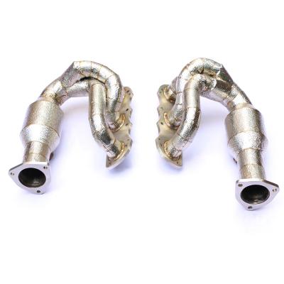 China Catless Engine Exhaust Manifold For Porsche Carrera 911 991 997.1 3.8L 2004-2012 304 Stainless Steel Performance Pipe Exhaust Downpipe for sale