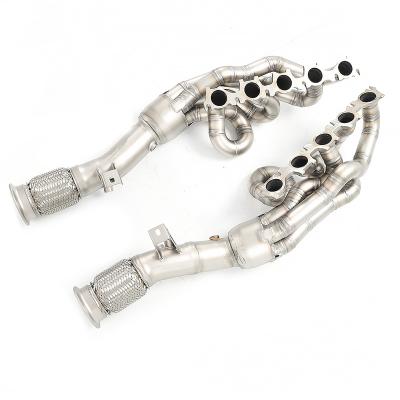 China SUS304 Exhaust Manifold For Lamborghini Huracan 5.2 LP580-2 LP610-4 2014 - Stainless Steel High Performance Exhaust Downpipe for sale