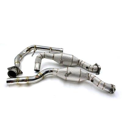 China High Performance SUS304 Stainless Steel Exhaust Downpipe For Ford F150 3.5TT 2015-2019 for sale